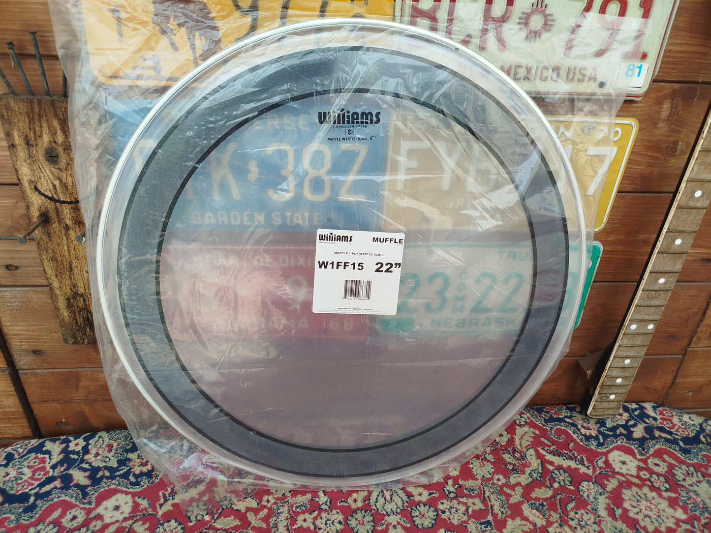 WILLIAMS Muffle W1FF Clear 22", bass drum head.