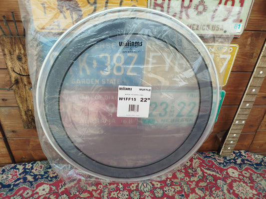 WILLIAMS Muffle W1FF Clear 22", bass drum head.