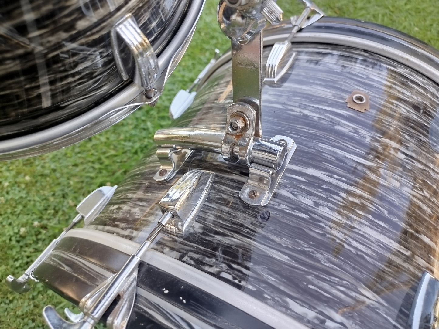 LUDWIG Downbeat Black Oyster Black, 1969.