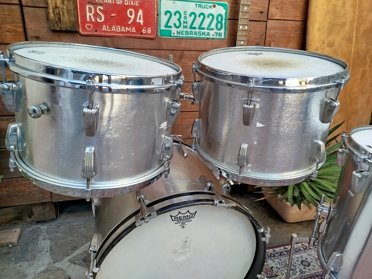 SUPER WOODING "President" Jazz set, 1970s.