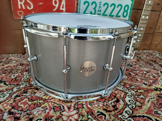 STEELDRUM 14"x8" Raw Steel, used.