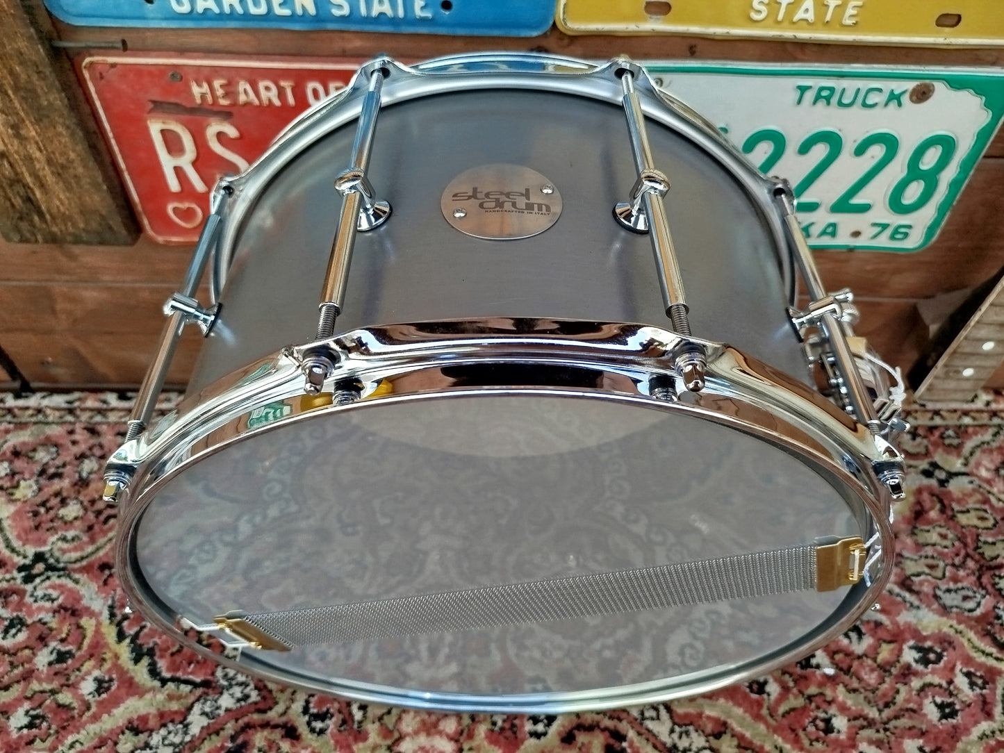STEELDRUM 14"x8" Raw Steel, usato.