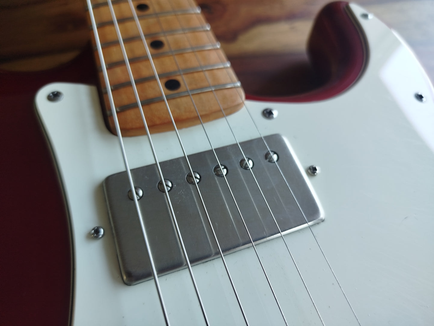 STRAT Custom, Candy Apple Red, Usata.