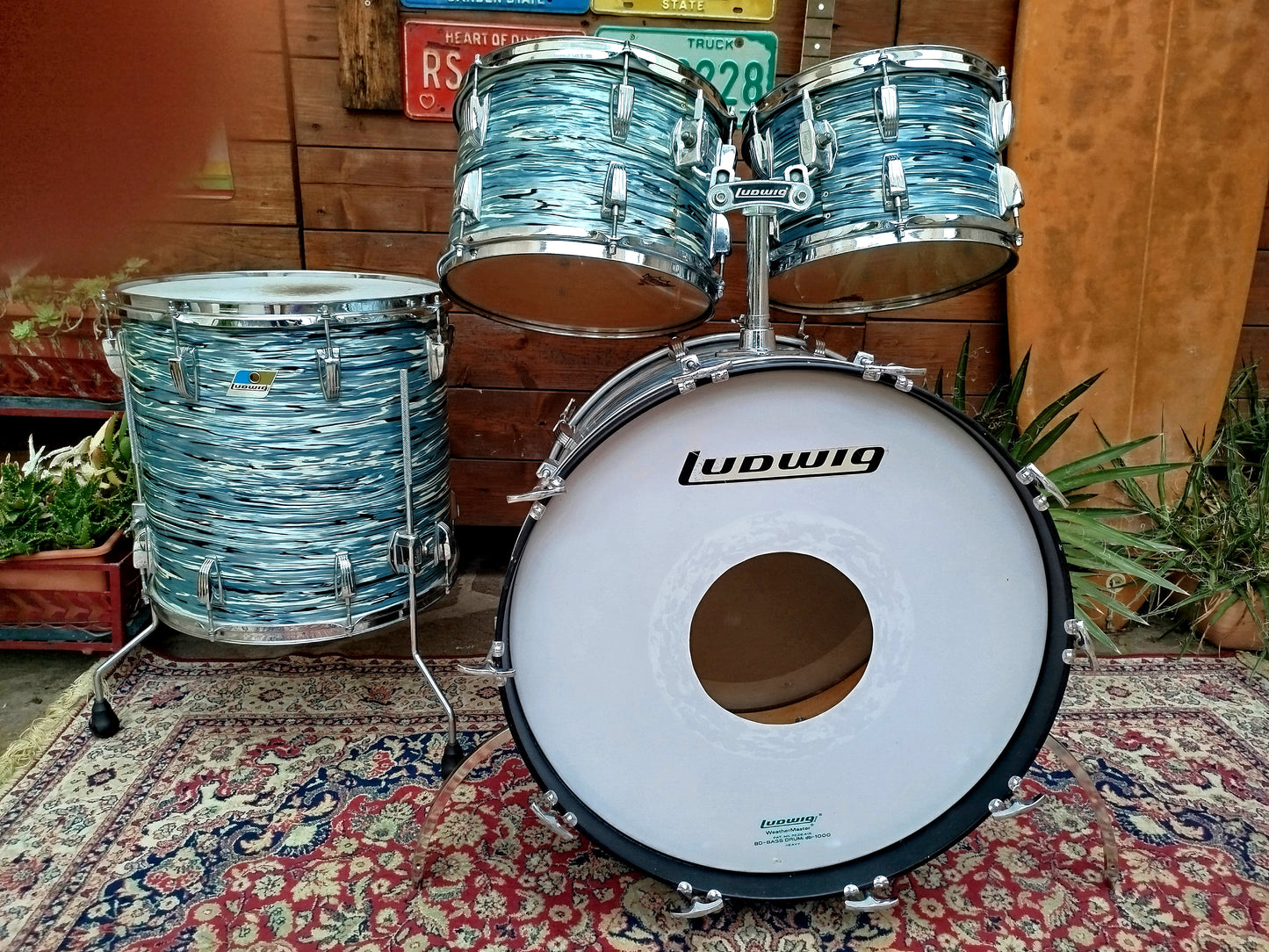 LUDWIG Big Beat 1978/79 Oyster Blue Pearl.
