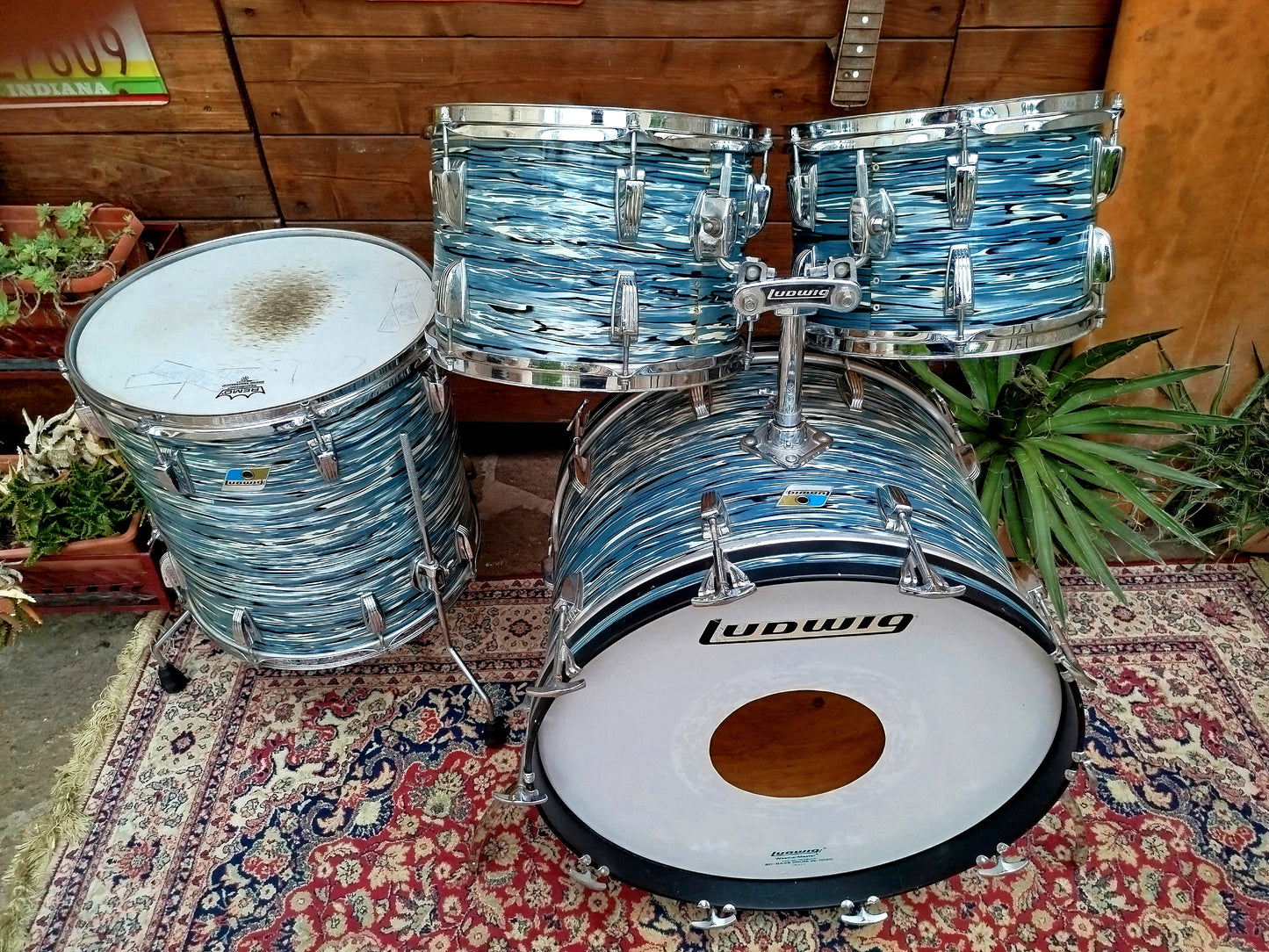 LUDWIG Big Beat 1978/79 Oyster Blue Pearl.