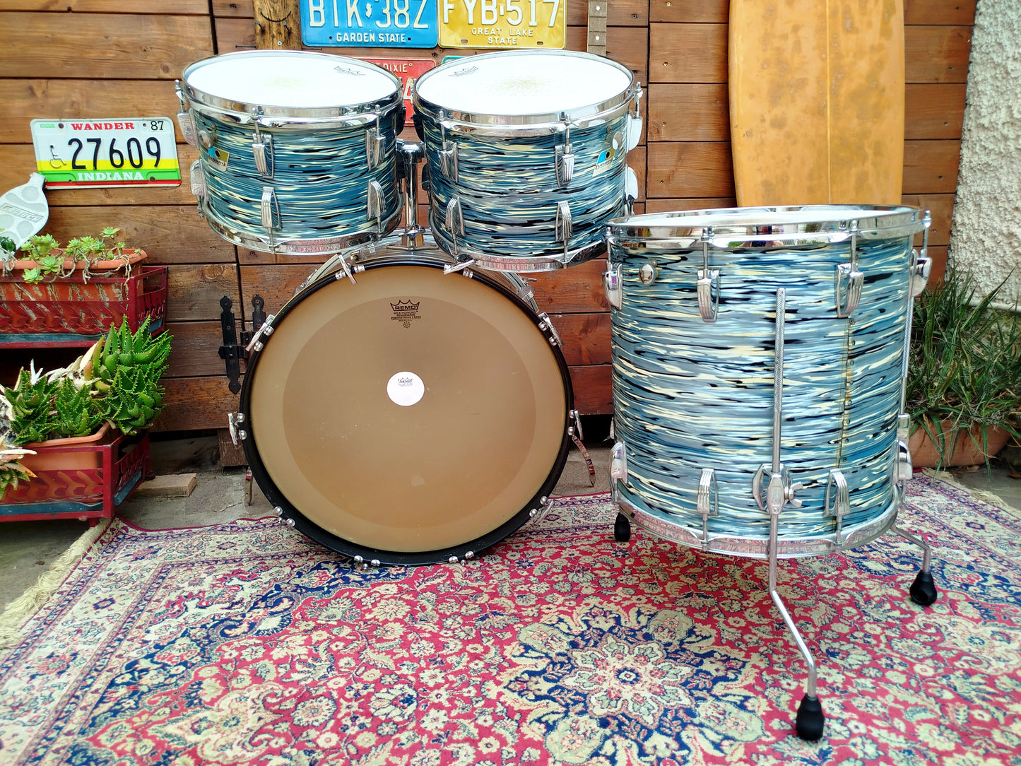 LUDWIG Big Beat 1978/79 Oyster Blue Pearl.