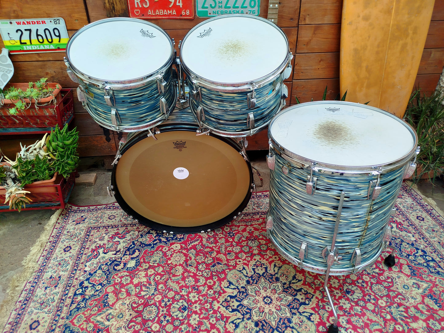 LUDWIG Big Beat 1978/79 Oyster Blue Pearl.