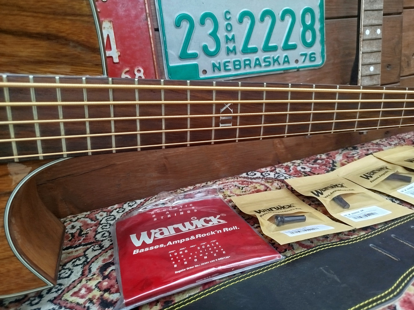 ORTEGA D3C-5 acoustic bass, usato.