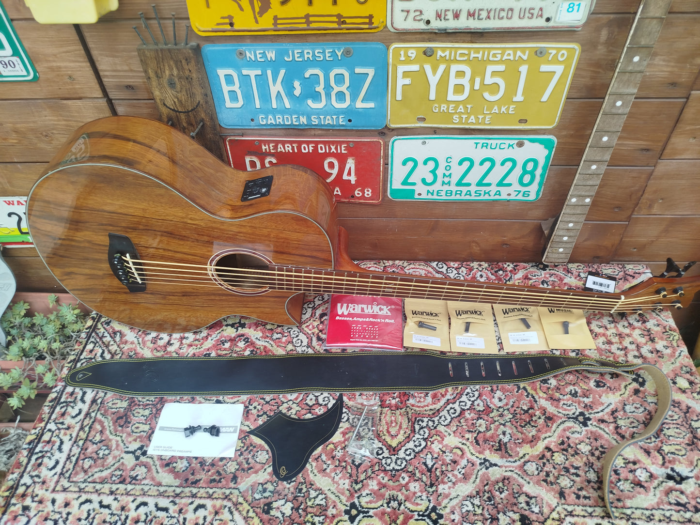 ORTEGA D3C-5 acoustic bass, usato.