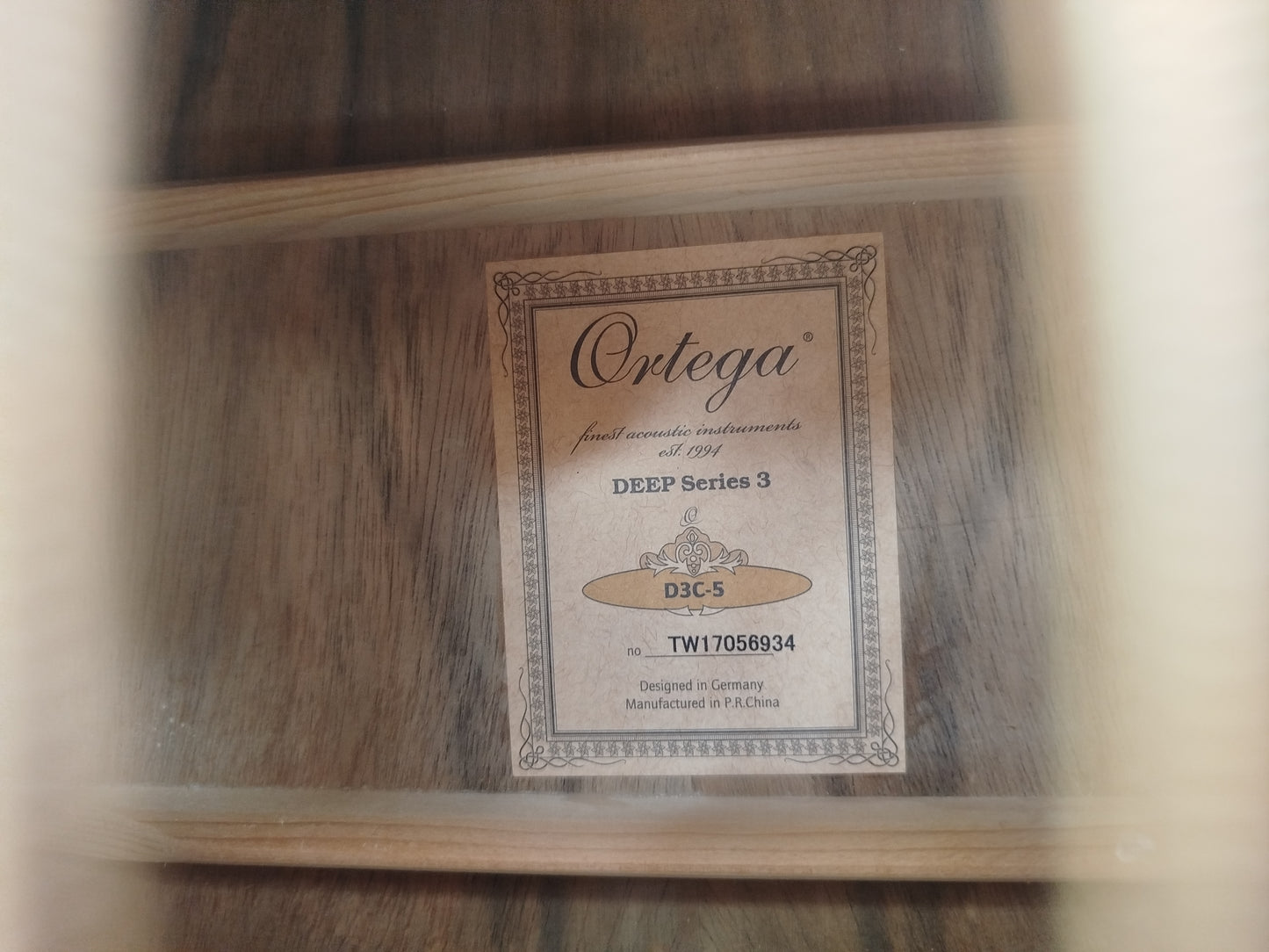 ORTEGA D3C-5 acoustic bass, usato.