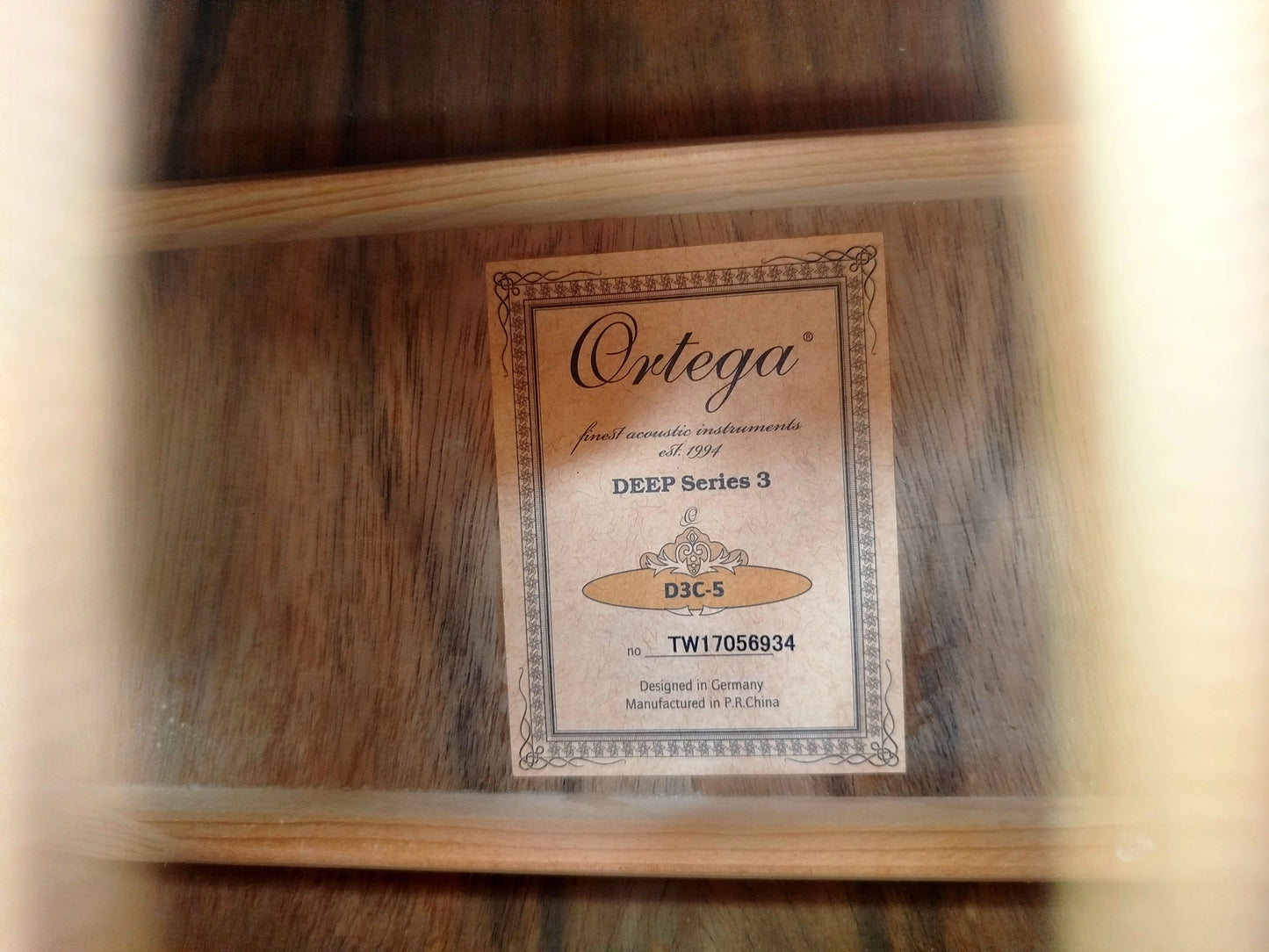 ORTEGA D3C-5 acoustic bass, usato.