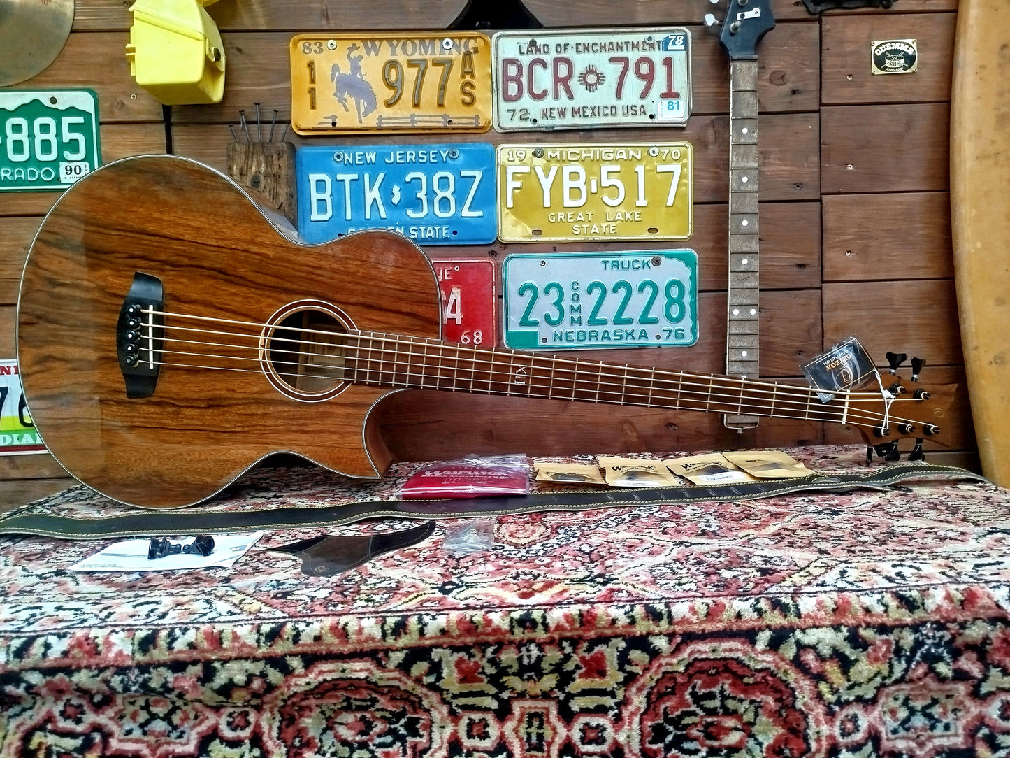 ORTEGA D3C-5 acoustic bass, usato.