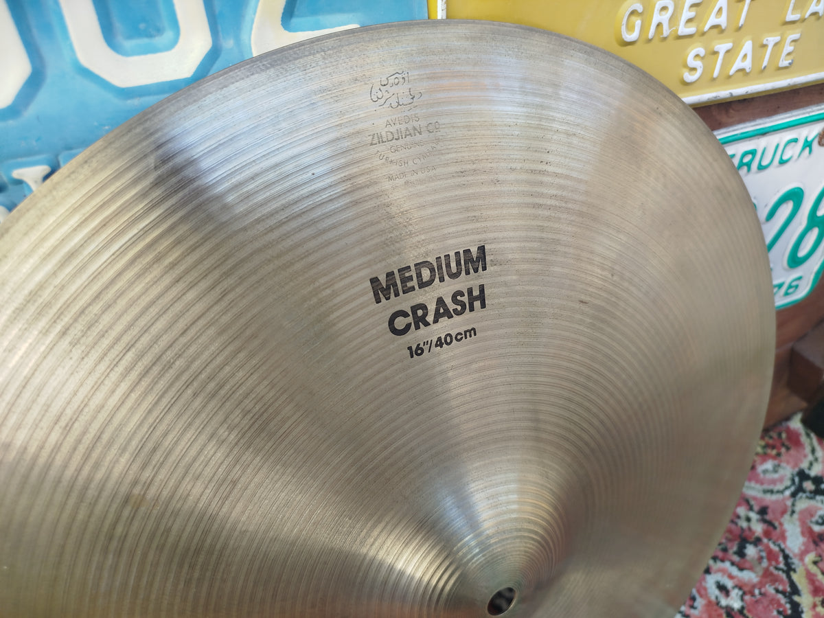 ZILDJIAN A 16" Medium Crash, 1995.