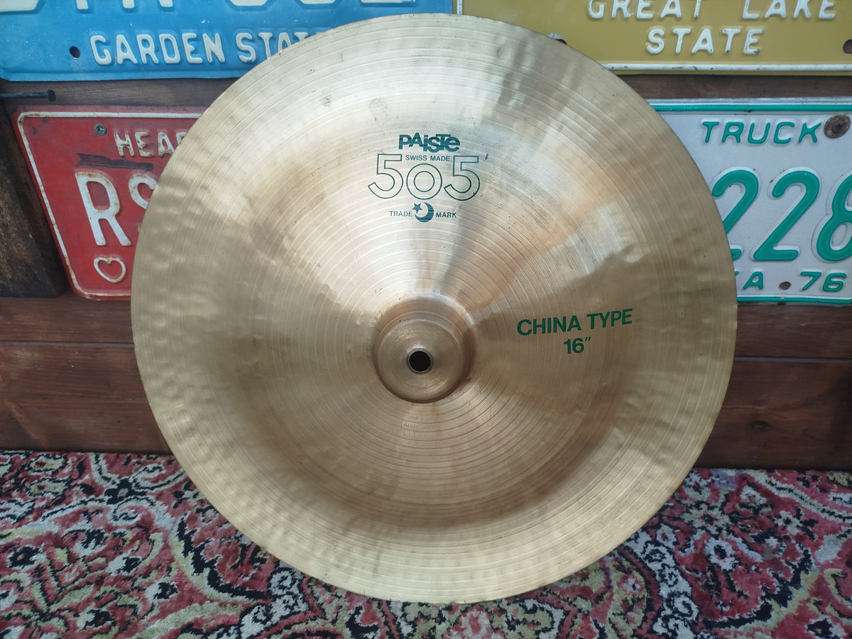 PAISTE 505 16" China Type, Green label, 1983.