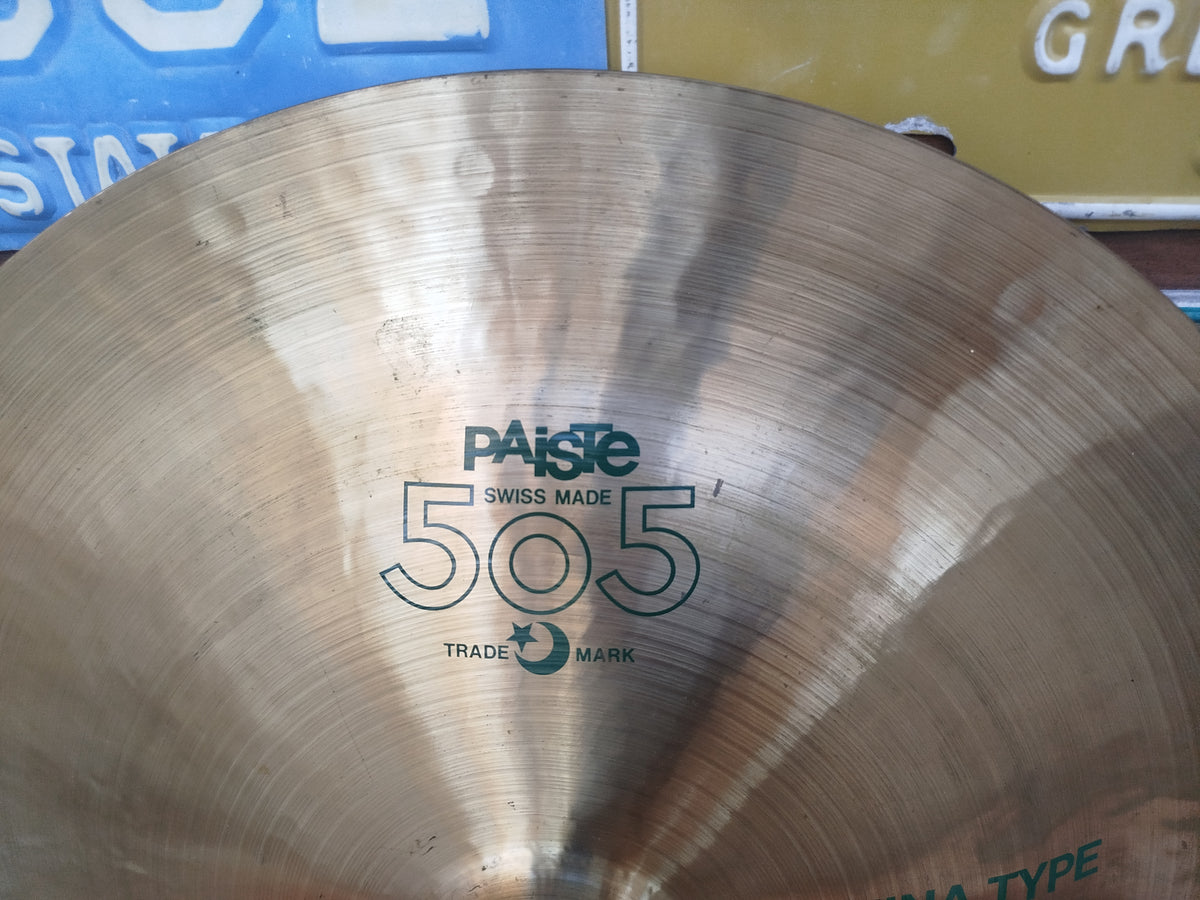 PAISTE 505 16" China Type, Green label, 1983.