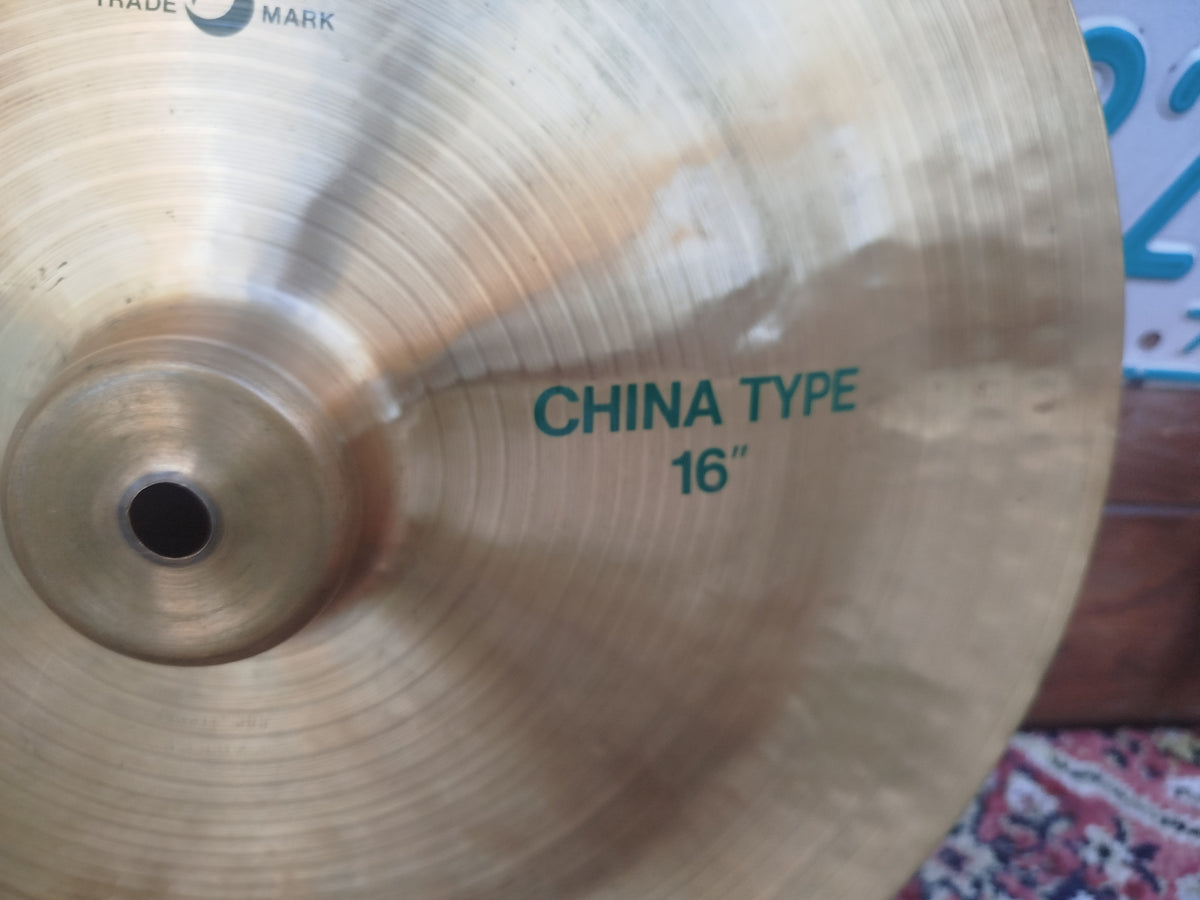 PAISTE 505 16" China Type, Green label, 1983.