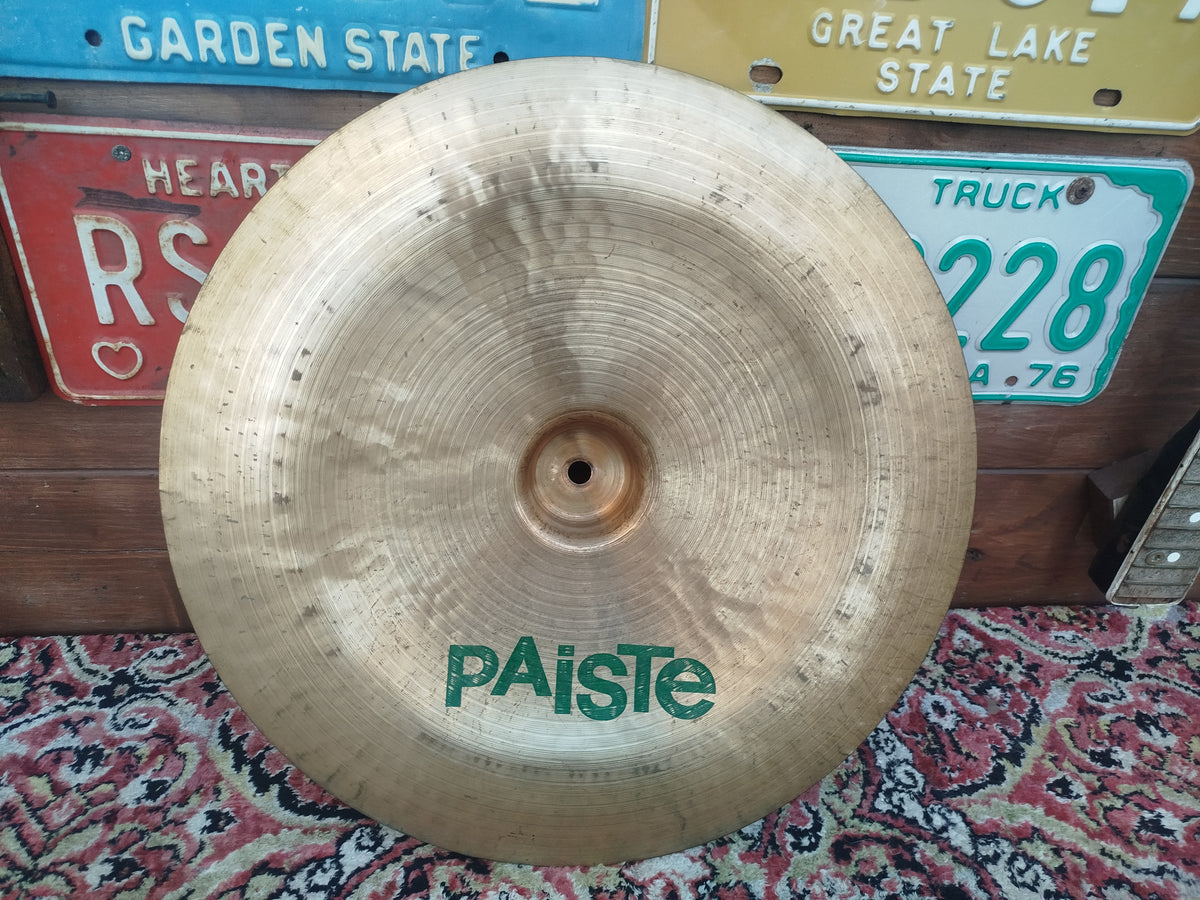 PAISTE 505 16" China Type, Green label, 1983.