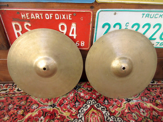 Marca sconosciuta, 11” hi hat 1960s.