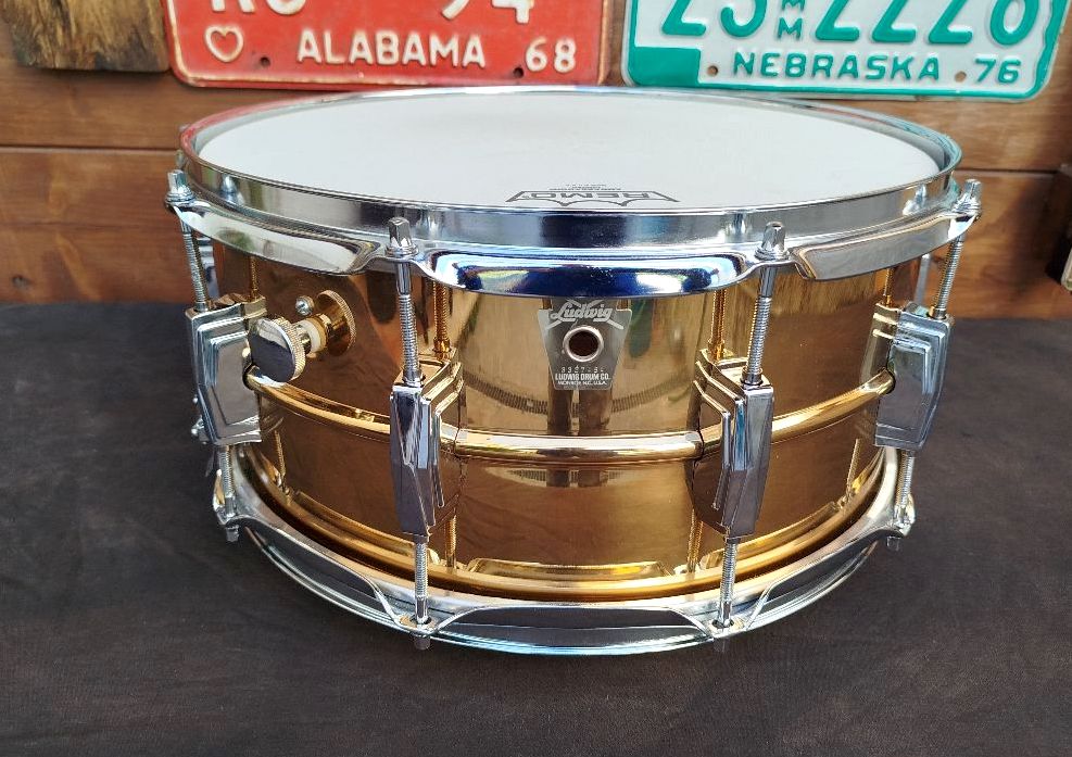 LUDWIG LB552 Supraphonic Bronze 14”x6.5”, 1980s.