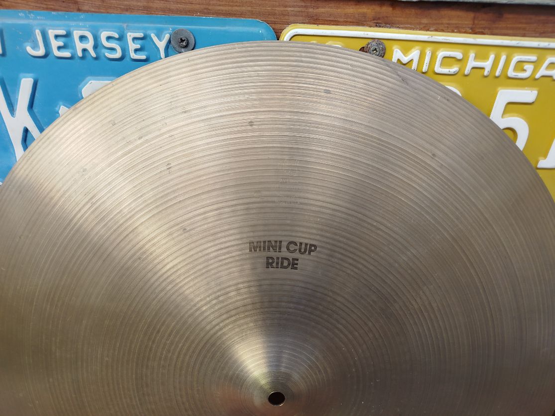 ZILDJIAN A 20” Mini Cup Ride, 1980s.