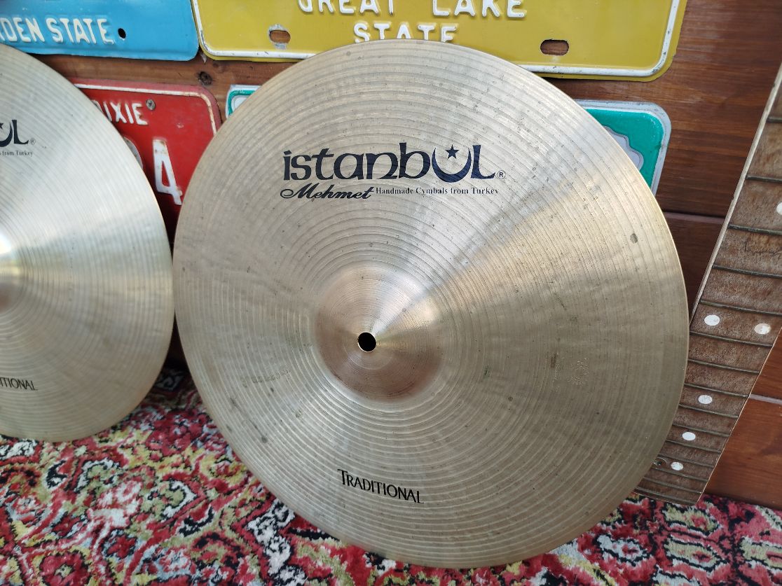 ISTANBUL Mehmet Traditional 15” Hi Hat, used.