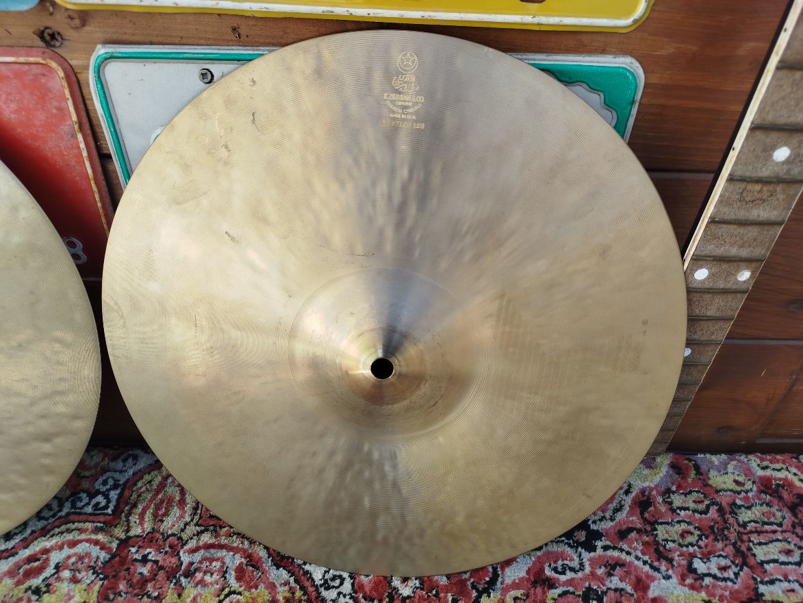 ZILDJIAN K 14" hi hat used, 2017.