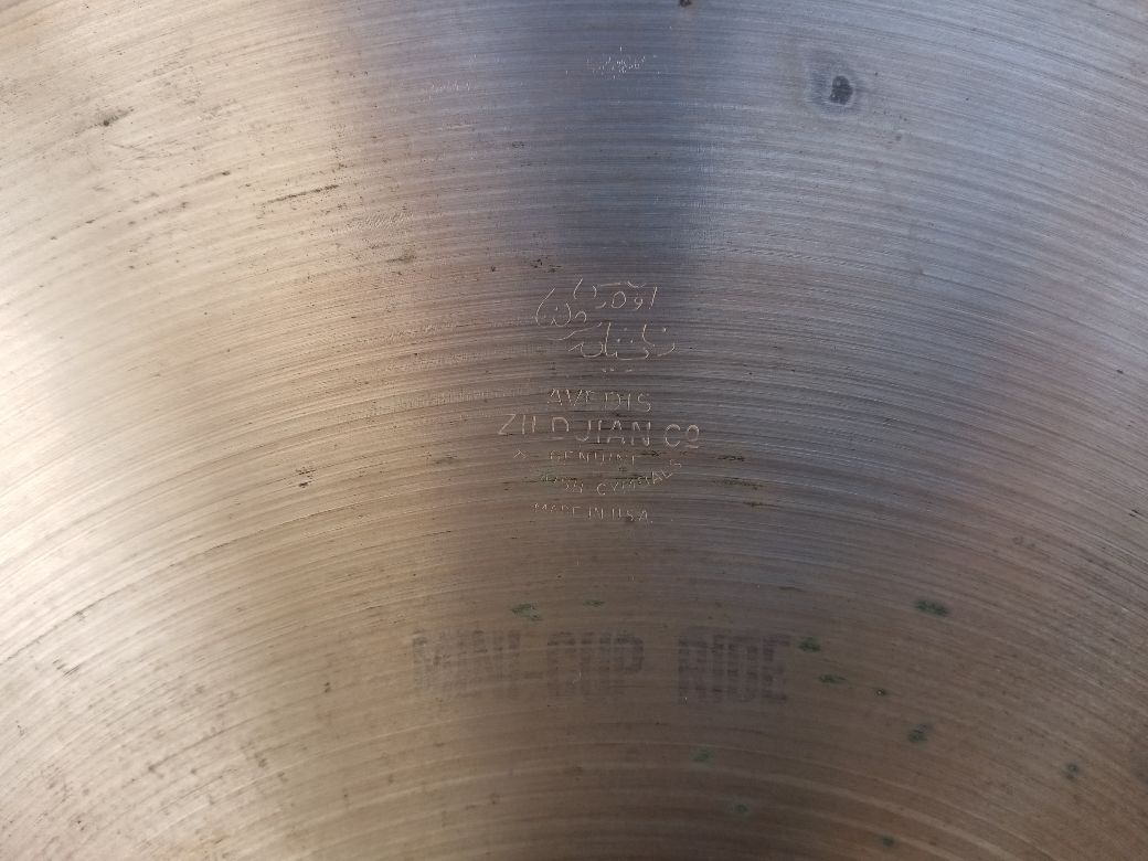 ZILDJIAN A 18” Mini Cup Ride, 1970s.