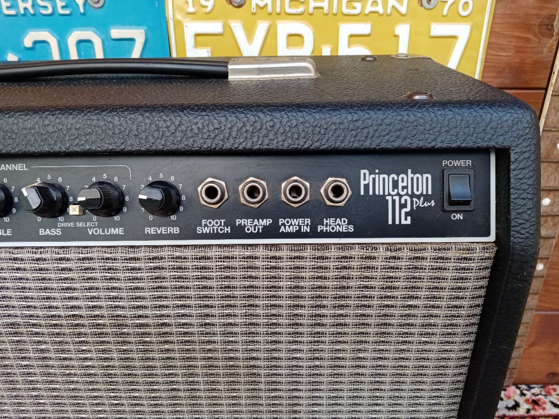 FENDER Princeton 112 Plus Guitar Amplifier. Used.