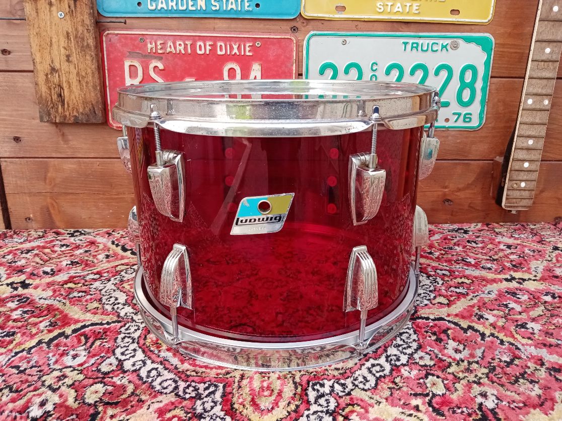 LUDWIG Vistalite Red 13”x9” 1976.