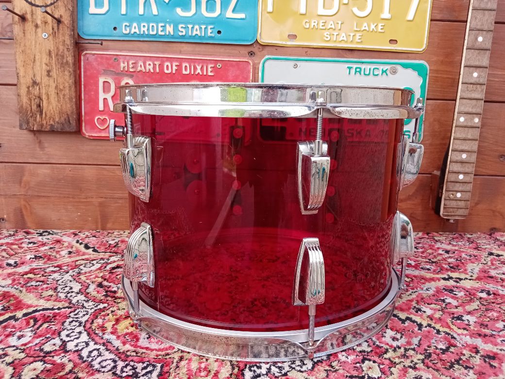 LUDWIG Vistalite Red 13”x9” 1976.