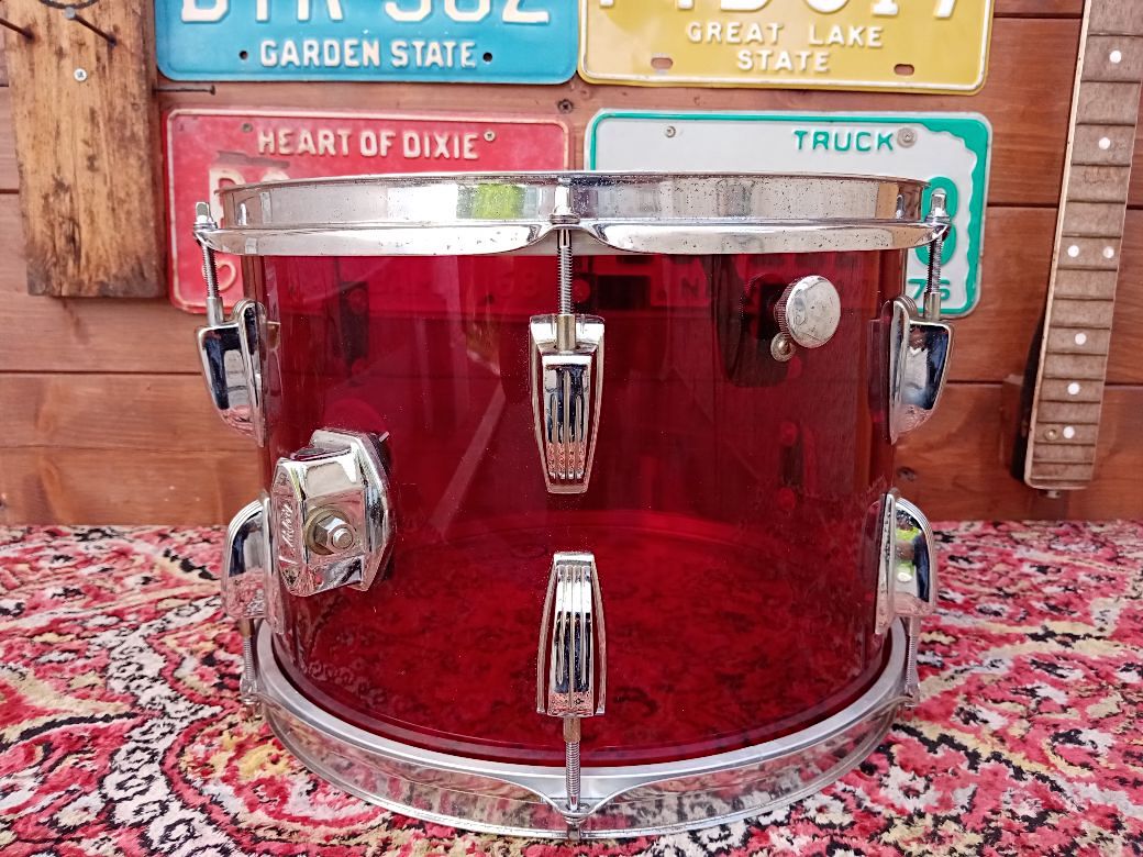 LUDWIG Vistalite Red 13”x9” 1976.