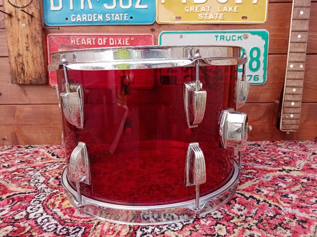 LUDWIG Vistalite Red 13”x9” 1976.