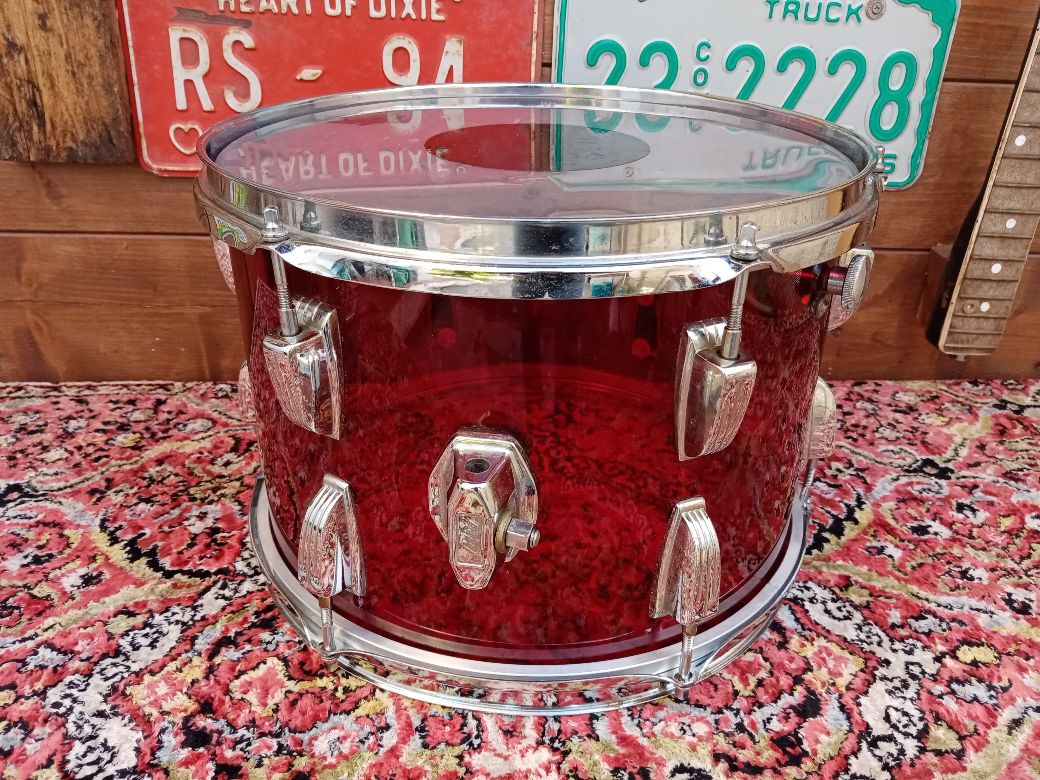 LUDWIG Vistalite Red 13”x9” 1976.