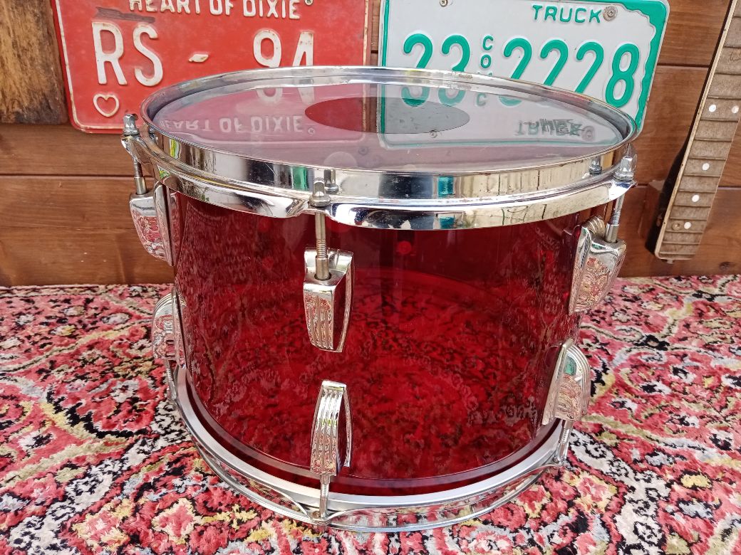 LUDWIG Vistalite Red 13”x9” 1976.