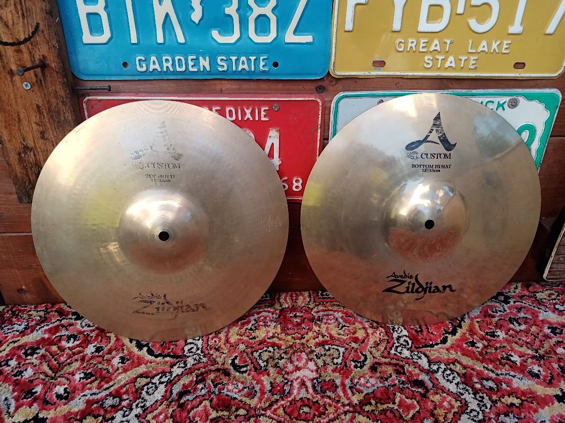 ZILDJIAN A Custom 13” Hi Hat 2008, usati.