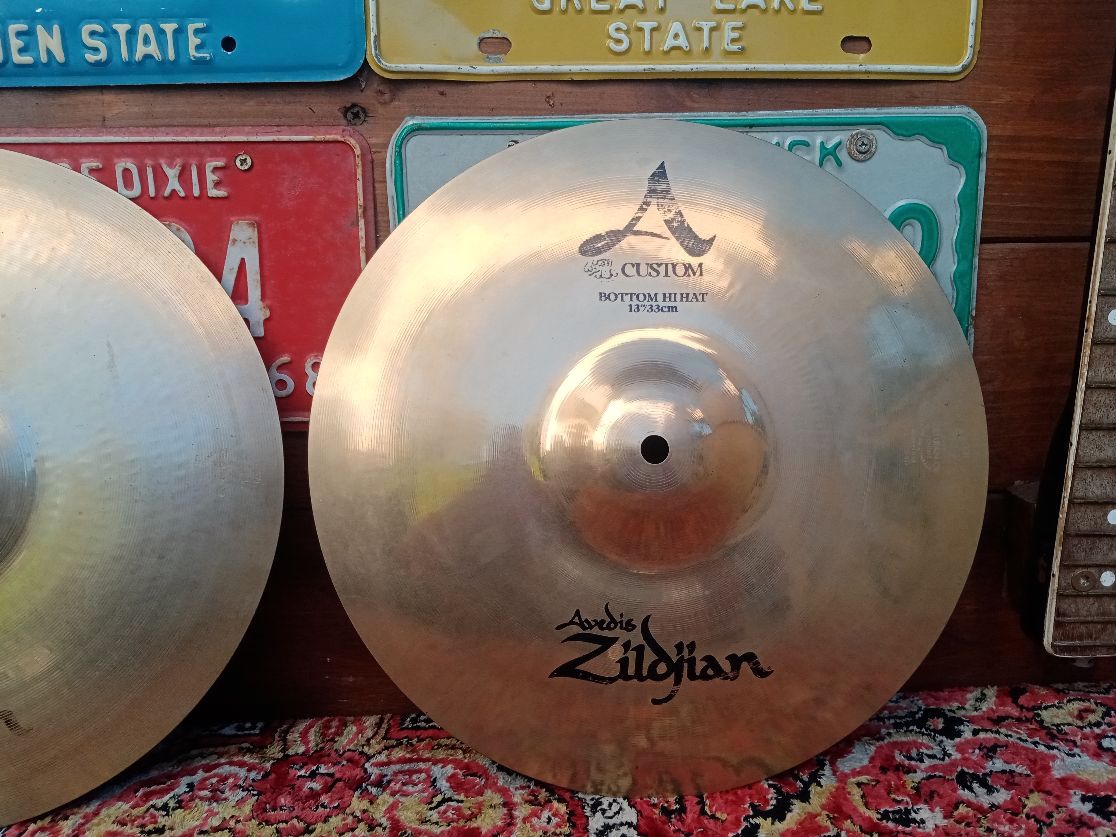 ZILDJIAN A Custom 13” Hi Hat 2008, usati.