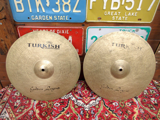 TURKISH Golden Legend 14” Hi Hat, used.
