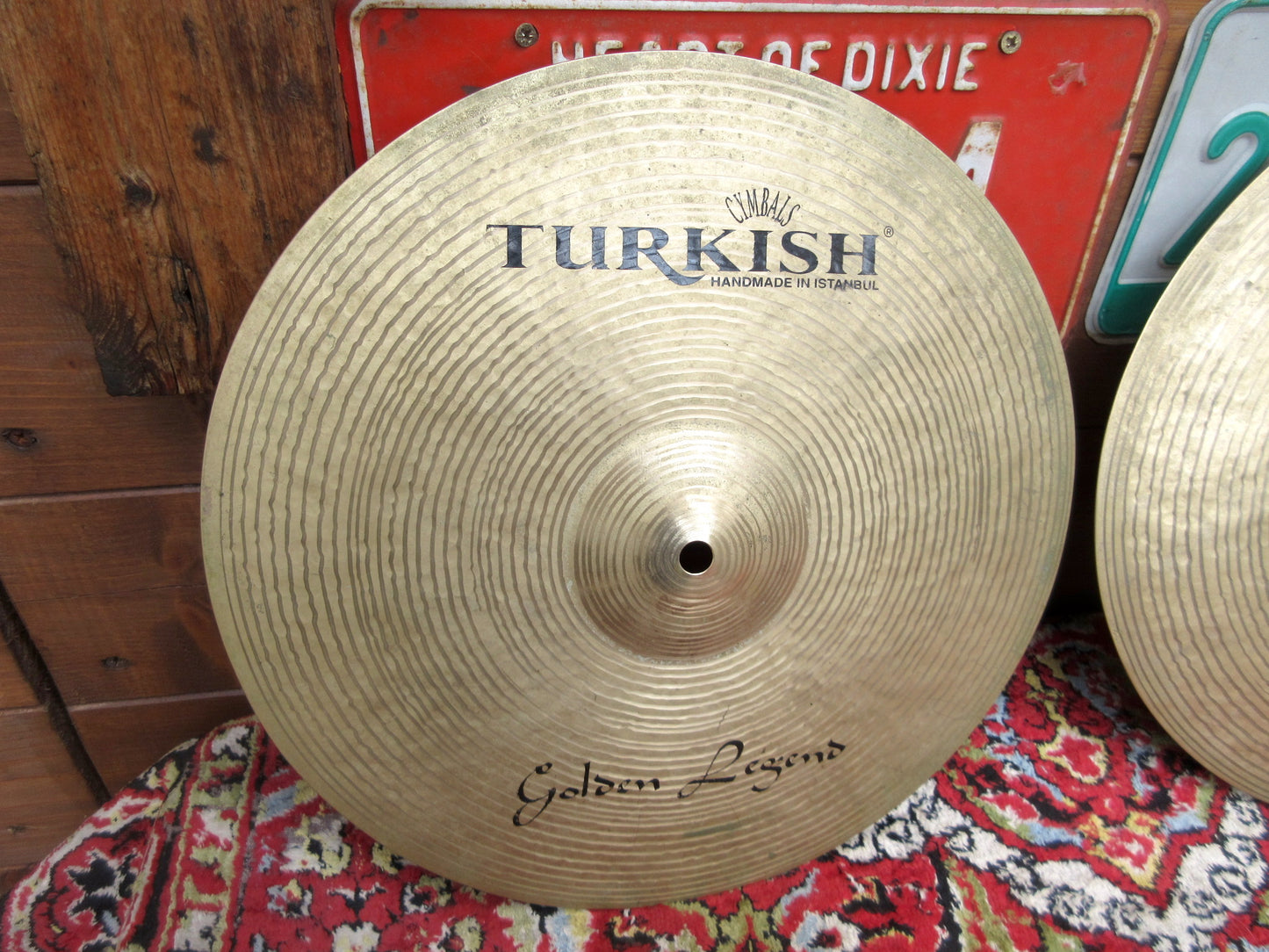 TURKISH Golden Legend 14” Hi Hat, usato.
